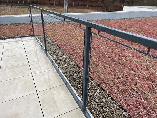 Rete in acciaio inox flessibile a forma di rombo, resistente ai raggi UV e con 10 anni di garanzia per recinzioni di sicurezza