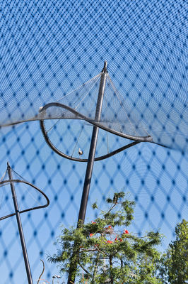 Rete in cavo flessibile in acciaio inox per balaustra, rete di protezione per ringhiera