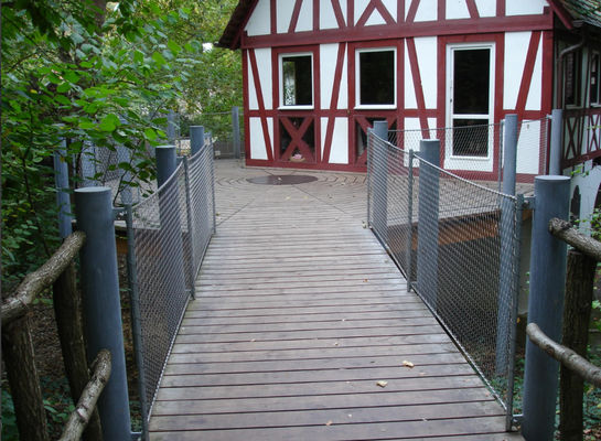 Rete in acciaio inox flessibile a forma di rombo, resistente ai raggi UV e con 10 anni di garanzia per recinzioni di sicurezza