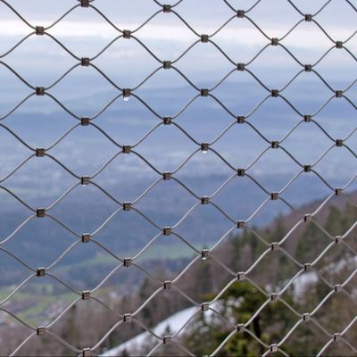 SS304 7*7 Griglia di rete di filo di cavo flessibile per recinzioni zoologiche