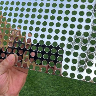 4*8ft di acciaio inossidabile piastra dritta rotonda con buco perforato