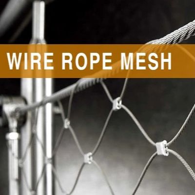 Rete di sicurezza antiruggine leggera in acciaio inossidabile con forma a losanga