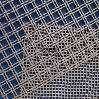 Moderno ufficio spazi decorativi rivestimento della parete in acciaio inossidabile pannello a maglia di filo incrinato