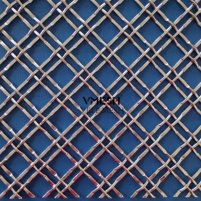 Rete metallica crimpata in acciaio inossidabile con diametro del filo personalizzato per facciate metalliche interne/esterne