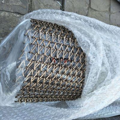 Rivestimento in polvere di alluminio in acciaio inossidabile grille decorative di filo tessuto a maglia