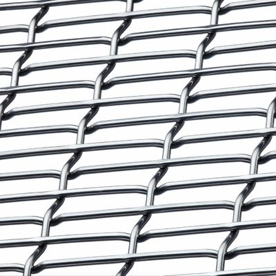 Acciaio inossidabile Crimped Woven Wire Mesh per decorazione alberghiera