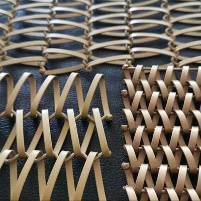 Tenda decorativa in metallo dorato in acciaio inossidabile con trama olandese