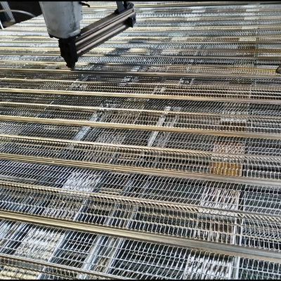 Rete a maglia per intonaco ad alta nervatura in calcestruzzo prefabbricato in acciaio zincato