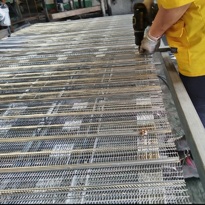 Rete a maglia per intonaco ad alta nervatura in calcestruzzo prefabbricato in acciaio zincato
