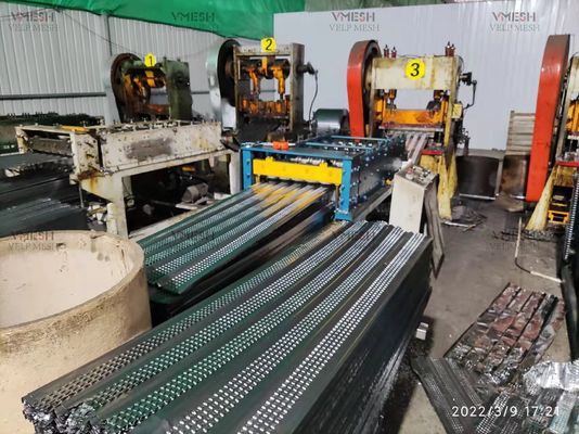 Materiali da costruzione anticorrosione Rete stirata in acciaio zincato ad alta nervatura