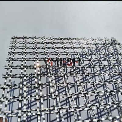 Pannello in rete metallica in filo intrecciato decorativo con rete ondulata architettonica in acciaio inossidabile