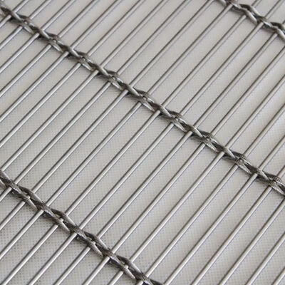 Architettura Decorativa Stainless Steel Cable Rod Woven Wire Mesh per rivestimenti murali