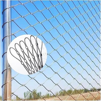 SS316 Griglia di filo di acciaio inossidabile tessuta flessibile per la protezione dei balconi degli aviari