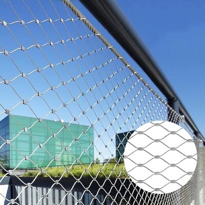 Dimensioni personalizzate Acciaio inossidabile Rope Netting Animal Enclosure Aviary Zoo Fence Protect Mesh