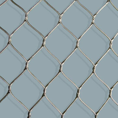 Recinzione di protezione per la sicurezza degli animali in rete di corda intrecciata a mano in filo di acciaio inossidabile con rete di cavi 7 * 7
