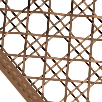 Pannello in rete tessuta a filo piatto in acciaio inossidabile personalizzazione per decorazioni per interni