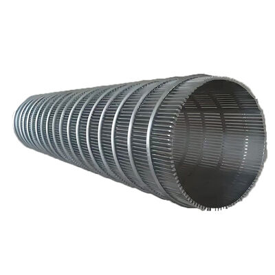 Rete filtrante a cuneo per tubi metallici in acciaio inossidabile a forma di V da 50 100 150 micron