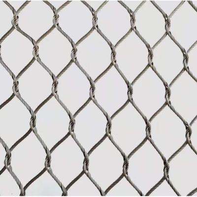 Recinzione di protezione per la sicurezza degli animali in rete di corda intrecciata a mano in filo di acciaio inossidabile con rete di cavi 7 * 7