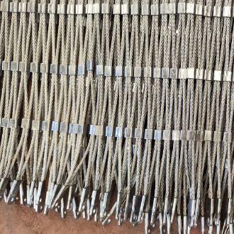 Maglia del cavo strutturale di apertura della maglia della maglia del cavo metallico ad alta resistenza dell'acciaio inossidabile 304 50*50
