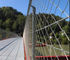 304 316 corda inossidabile d'acciaio Mesh Flexible Bridge Protection Handrail