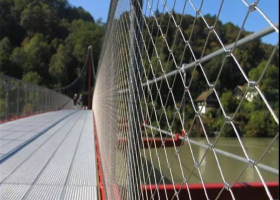 Rete metallica in filo di acciaio inossidabile 3.0mm 3.2mm Rivestimento PVDF per sicurezza