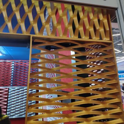 Rivestimento in polvere personalizzato di alluminio a rete metallica estesa soffitto muro facciata