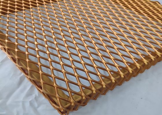 Rete metallica stirata in alluminio per decorazione architettonica 1x2m