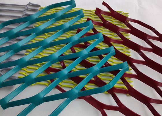 Rete metallica stirata in alluminio per decorazione architettonica 1x2m