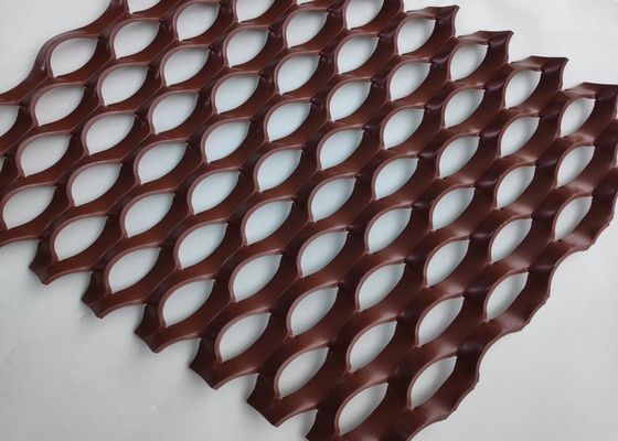 Rete metallica stirata in alluminio per decorazione architettonica 1x2m