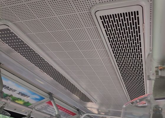 Pannello in metallo perforato con fori a fessura in alluminio per facciate decorative
