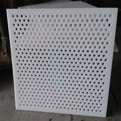 Pannello di rete perforata in PVC bianco da 0,3 a 10 mm per l'industria alimentare