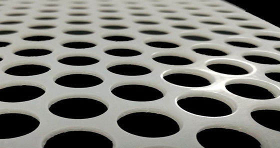 Pannello di rete perforata in PVC bianco da 0,3 a 10 mm per l'industria alimentare