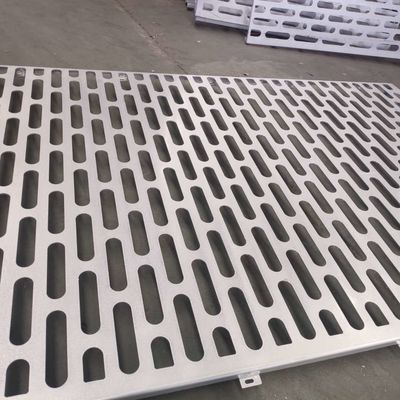 Placca di metallo perforata di alluminio nero per parete a tende da 1,8 mm