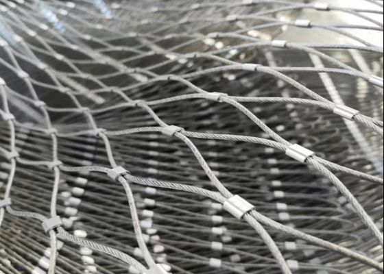 AISI 316 Stainless Steel Rope Wire Mesh 4x4 Inch per recinti zoo