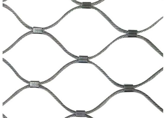 AISI 316 Stainless Steel Rope Wire Mesh 4x4 Inch per recinti zoo