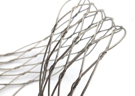 AISI 316 Stainless Steel Rope Wire Mesh 4x4 Inch per recinti zoo