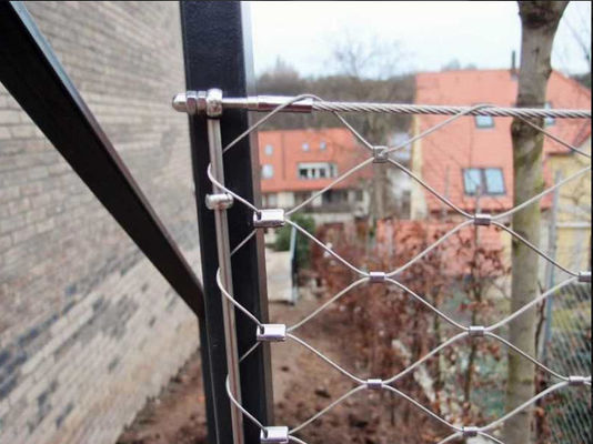 Rete in fune di acciaio inossidabile 304 316 per parapetti di ponti