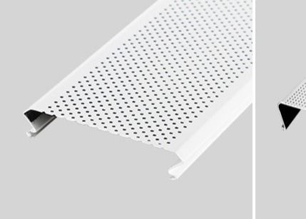 Piastrelle di soffitto perforate in alluminio rivestite in PVC 3003H24 sospese