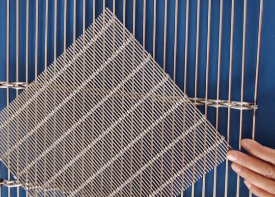 Maglia architettonica a corda in acciaio inossidabile per pareti a tenda
