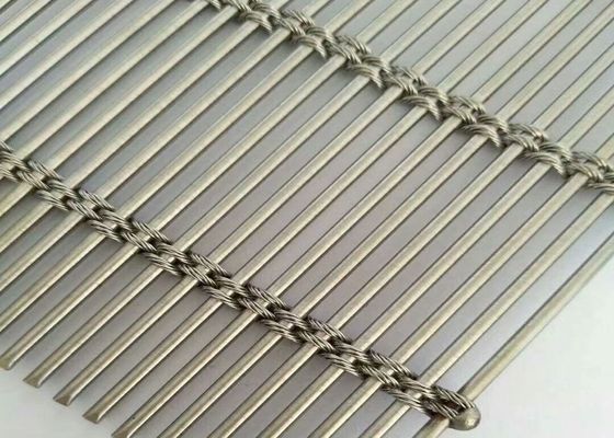 La polvere della tenda della parete ha ricoperto l'acciaio inossidabile Mesh For Decorative architettonico