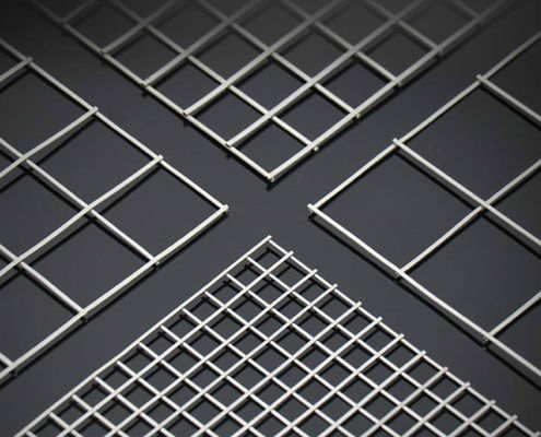 pannelli di rete galvanizzata di filo di legno saldato di 25x25 mm per recinzioni decorative