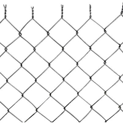 4.8mm Galvanizzato Chain Link Fence 50m Roll Diamond Hole Mesh