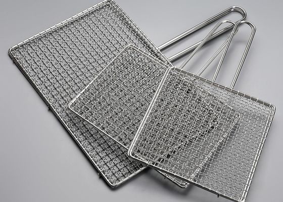 Rete metallica per griglia BBQ in acciaio inox 304 450x600mm per alimenti
