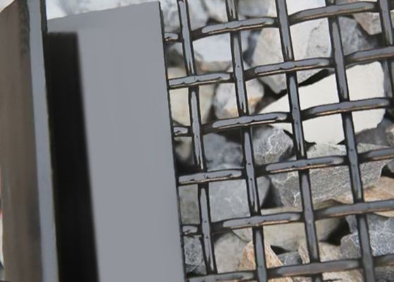 65Mn Acciaio al carbonio reticolato di filo tessuto per schermi di frantumazione