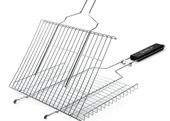 Cesto da barbecue in acciaio inossidabile per pesce e carne