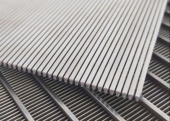 Filtro a cuneo in acciaio inossidabile 316, fessura da 100 micron, flangia