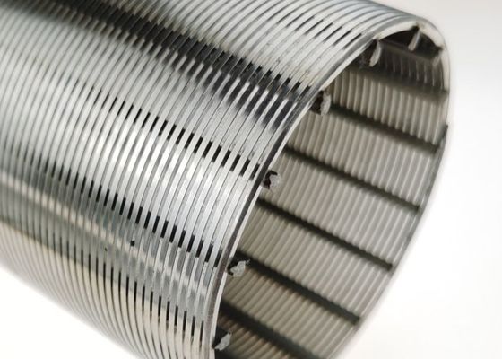 Filtro a cuneo in acciaio inossidabile 316, fessura da 100 micron, flangia