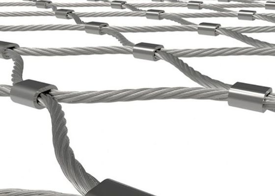316L Acciaio inossidabile Rope Wire Mesh 2x2 3x3 Tessuto a mano