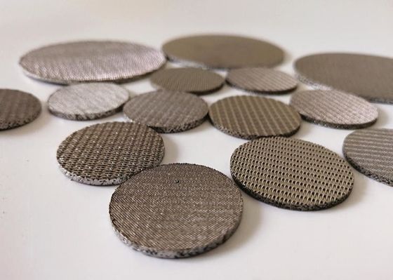 Filtro in acciaio inossidabile sinterizzato da 1 micron 304 316L pori 0,5-200um
