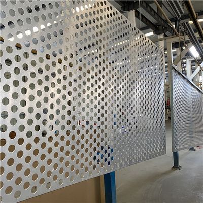 Fogli di metallo perforati in acciaio al carbonio galvanizzato 1000x2000 mm buco rotondo